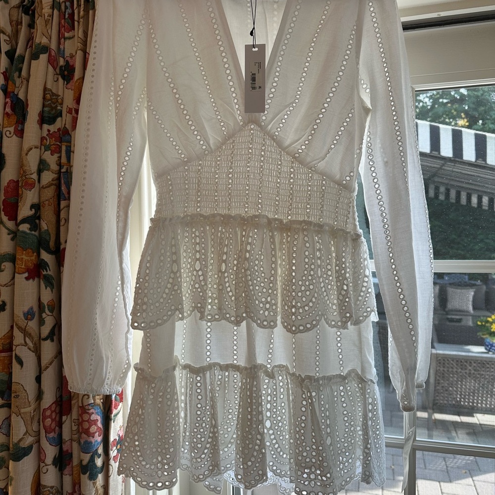Steve Madden white eyelet dress